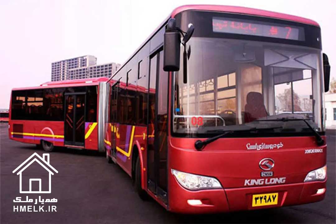 عکس اتوبوس BRT: "اتوبوس BRT در منطقه ۲۲ تهران" - همیار ملک