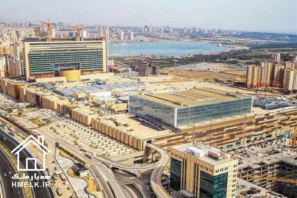 نقشه شهرک چیتگر و مراکز اطراف آن - همیار ملک