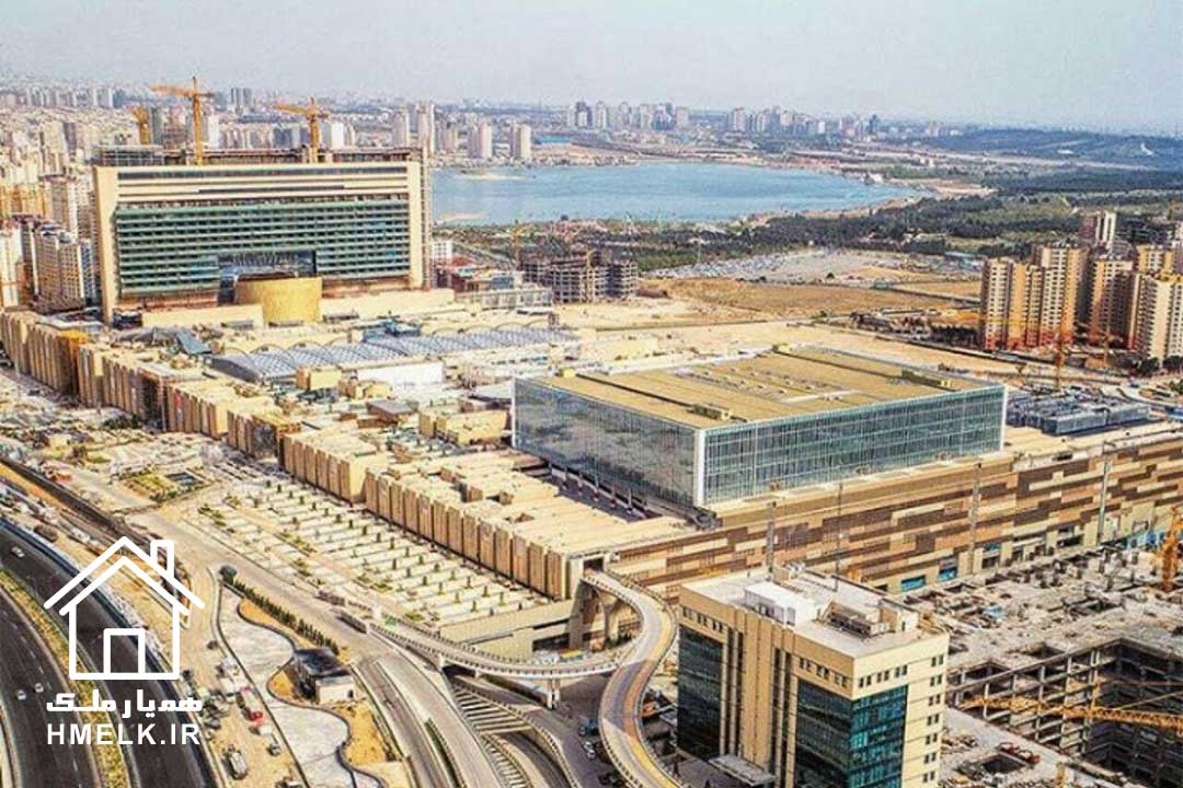 نقشه شهرک چیتگر و مراکز اطراف آن - همیار ملک